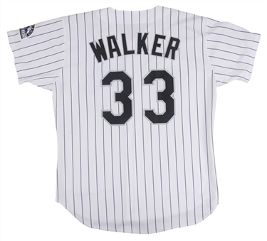 1997 Larry Walker Game Used Colorado Rockies Home Jersey With Pants (Rockies LOA)